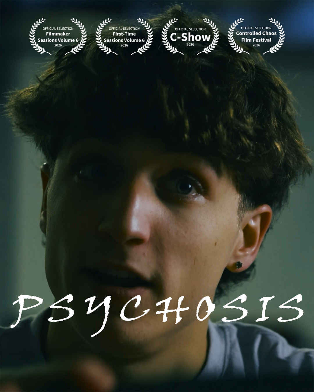 Poster for the short film Psychosis